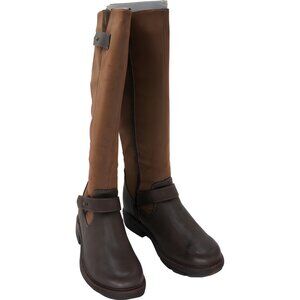 LUKEES by MUK LUKS Brown Tall Riding Boots Strap Detail Women's US 9
